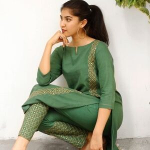 Embroidery kurti with pant